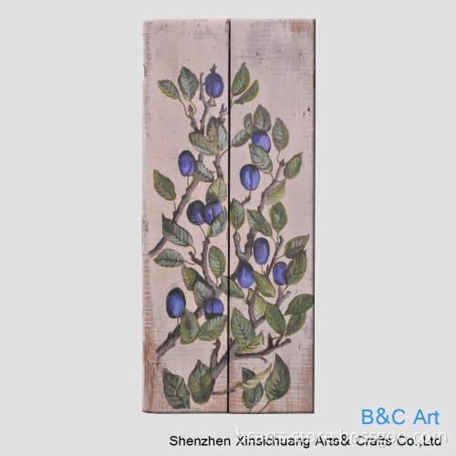 Wall hanging wood painting oil painting for bedroom